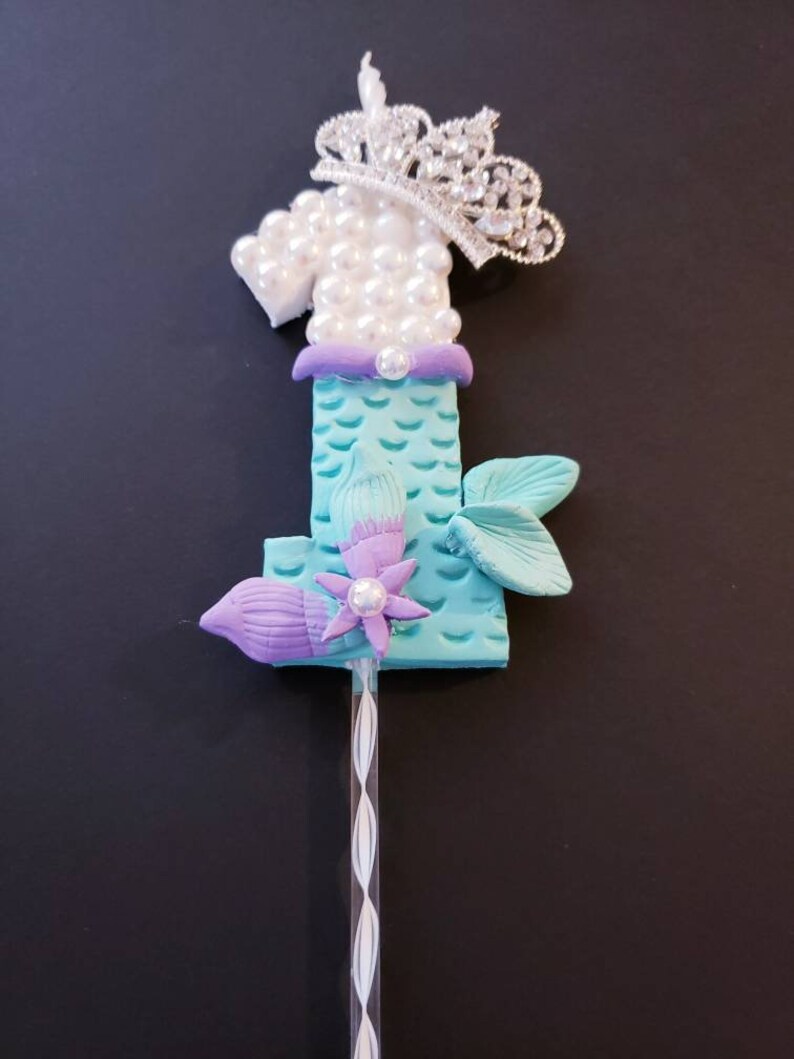 Mermaid Candle Princess Mermaid Birthday Candle Little Etsy