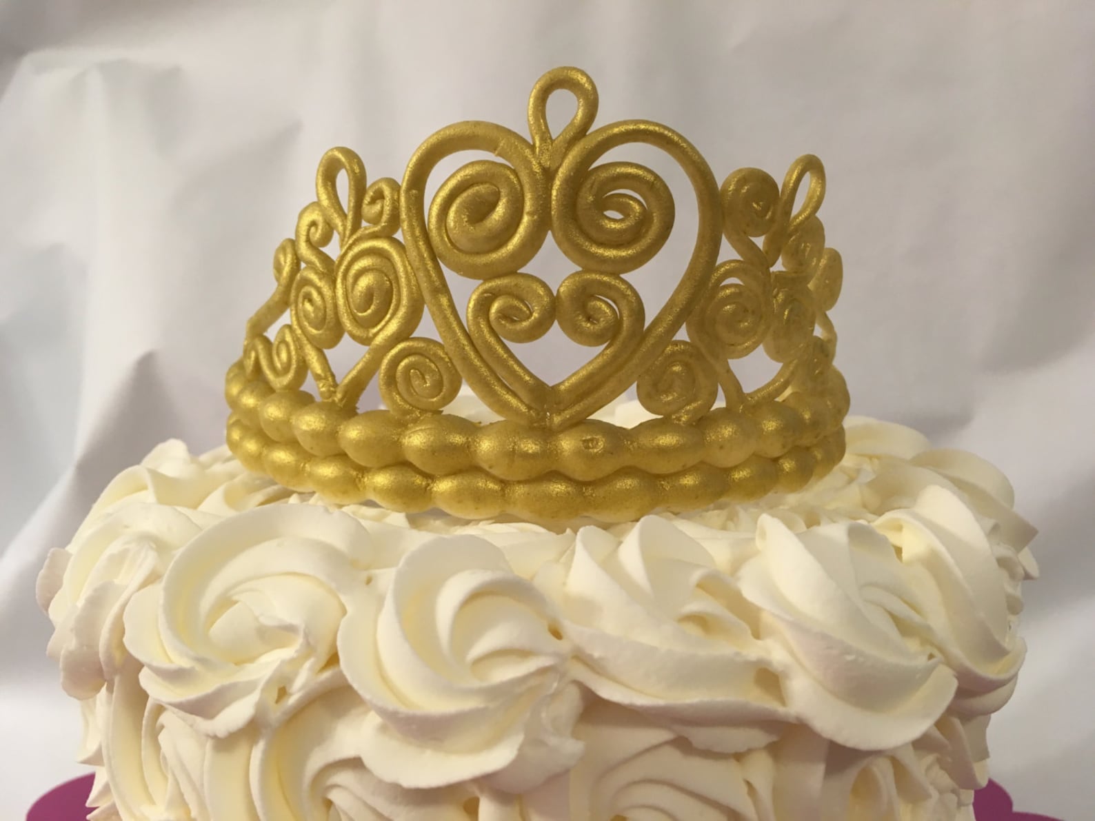 Fondant Tiara Cake Topper. Etsy
