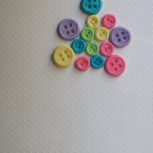 Color Edibles fondant Buttons. Lalaloopsy inspiration.Cake, Cupcakes decoration.