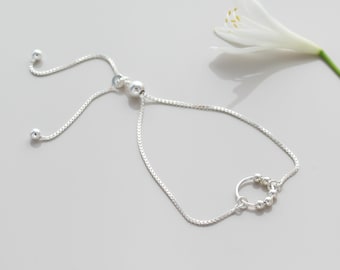 50th Birthday Bead Slider Bracelet