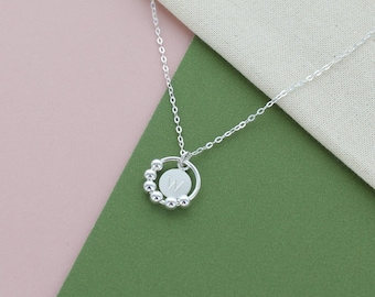 60th Birthday Infinity Initial Bead Necklace