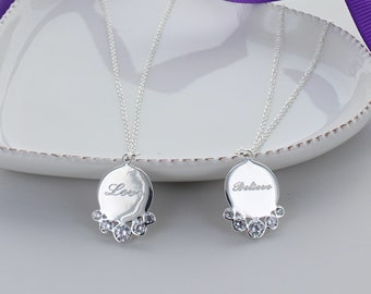 ★SENTIMENTS★ NO.384 [SILVER] NECKLACE Sentiment Sterling Silver Necklace - Etsy
