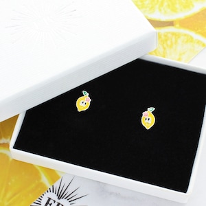 Smile Lemon Stud Earrings