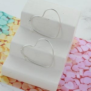 Statement Heart Hoop Earrings