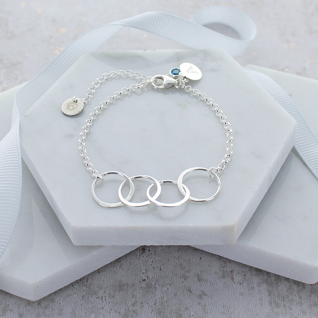 40th Birthday Personalised Infinity Link Bracelet Etsy UK