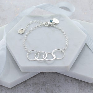 40th Birthday Personalised Infinity Link Bracelet