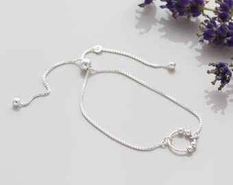 40th Birthday Bead Slider Bracelet