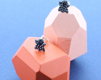 Sparkly Ghost Stud Earrings