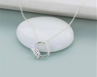 Sterling Silver Knot Necklace