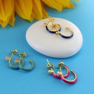 Emaille Zirkon Creolen