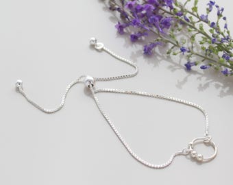 30th Birthday Bead Slider Bracelet