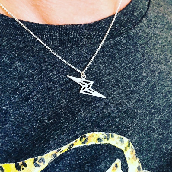 Buy Origami Lightning Bolt Necklace Online in India