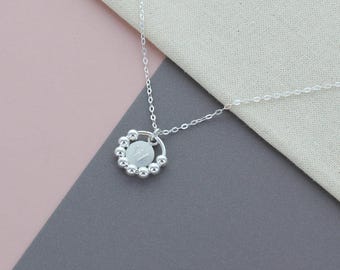 80th Birthday Infinity Initial Bead Necklace