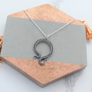 Octopus Tentacle Charm Necklace
