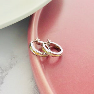 Opal Inlaid Hoop Earrings