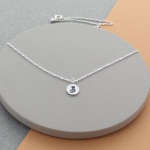 Black Cat Sterling Silver Necklace