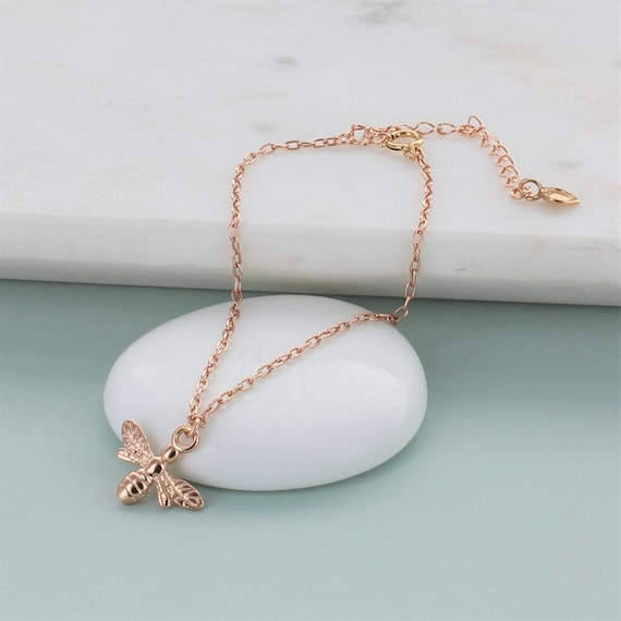 Rose Gold Bee Bracelet
