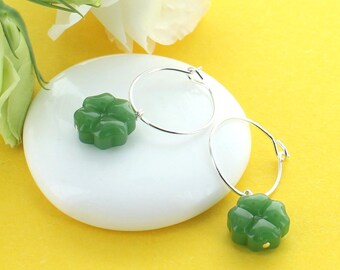 Clover Hoop Earrings
