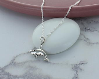 Whale Sterling Silver Charm Necklace