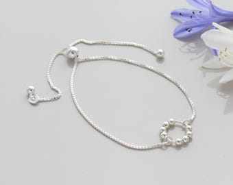 80th Birthday Bead Slider Bracelet