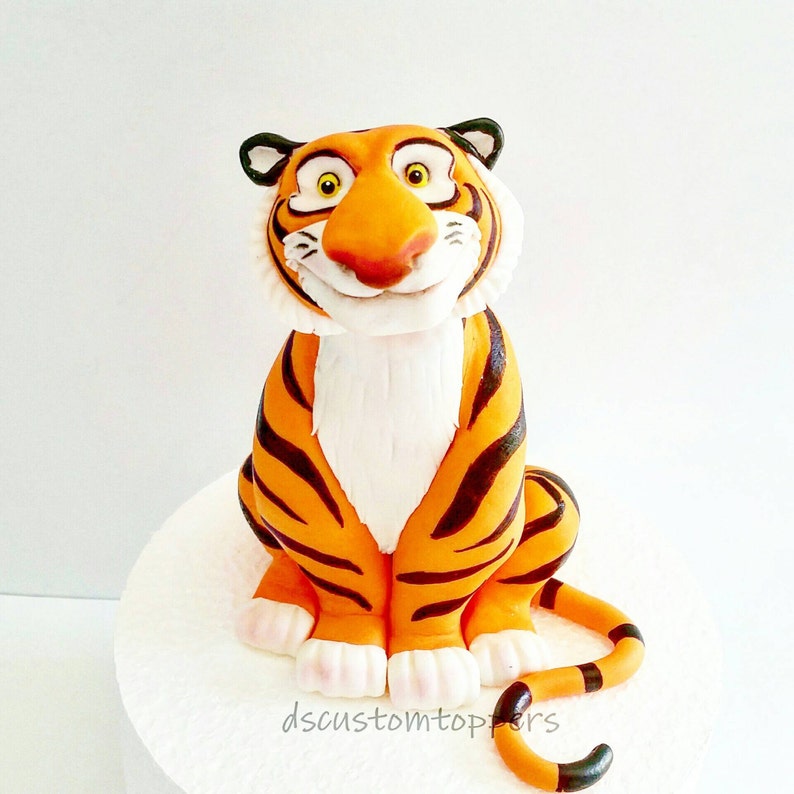 Tiger Fondant Cake Topper. Raja Cake Topper. Etsy