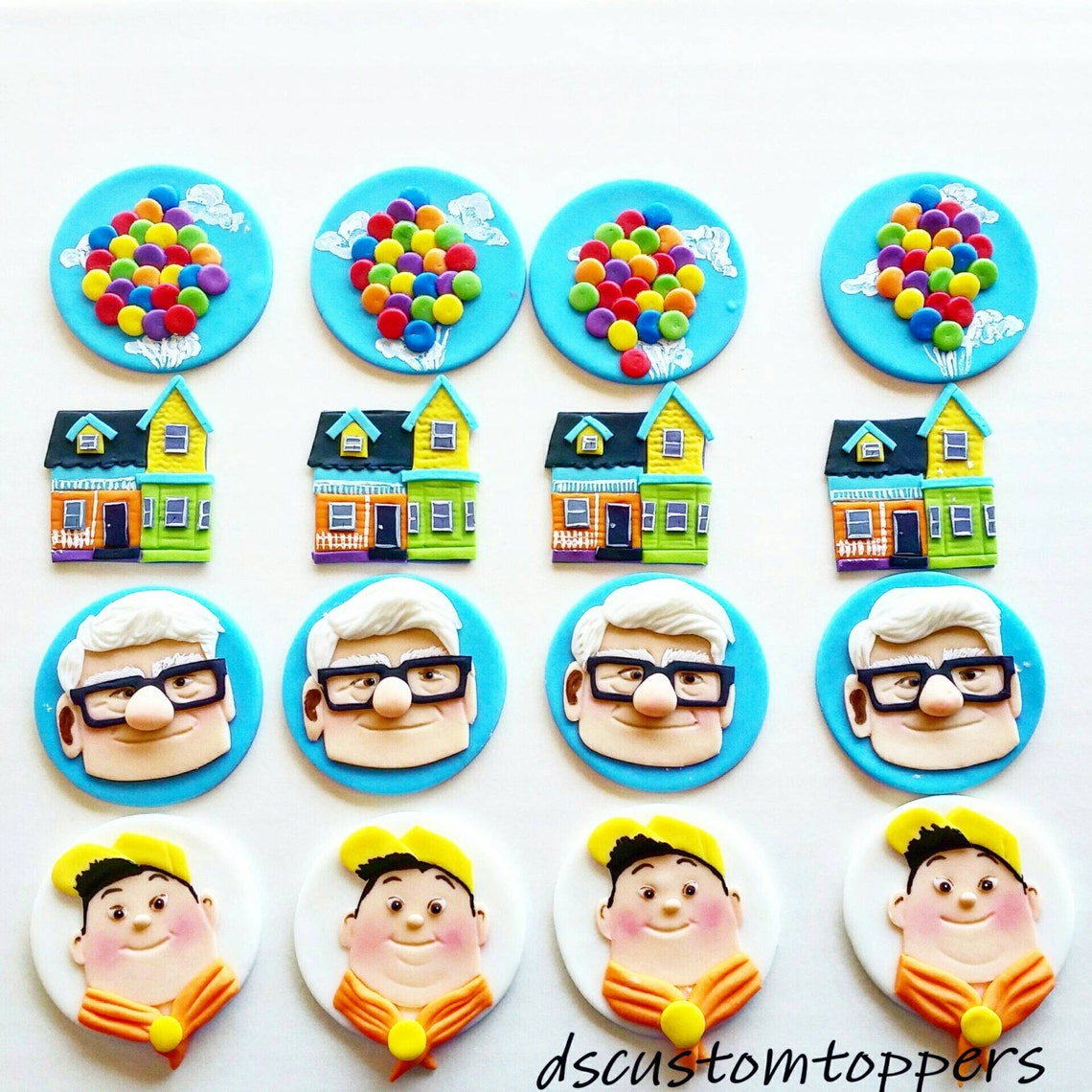 Up Movie Fondant Cupcake Toppers | Etsy