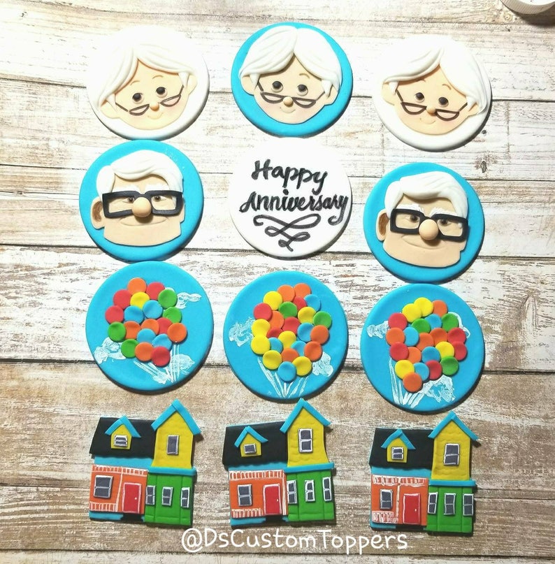 Up Movie Fondant Cupcake Toppers | Etsy