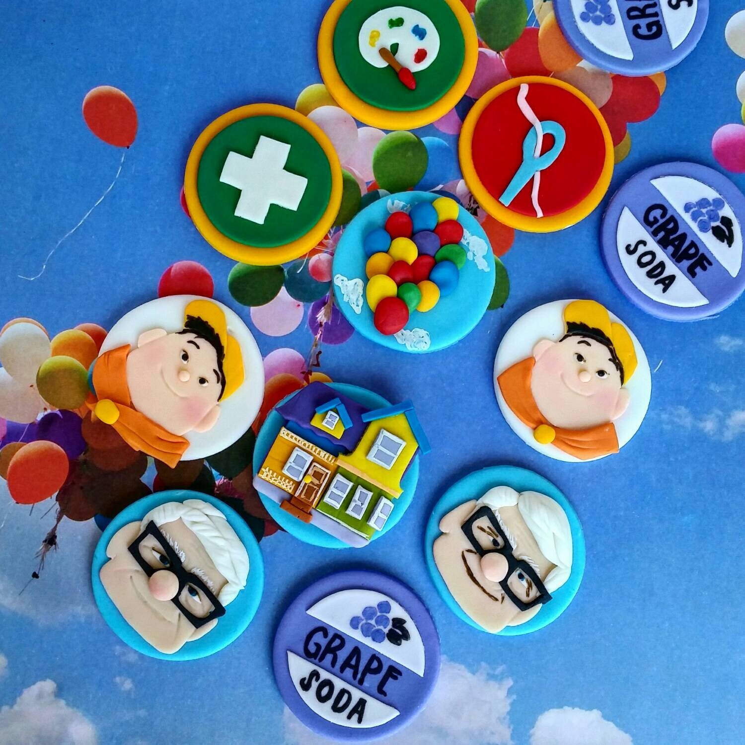 Up Movie Fondant Cupcake Toppers | Etsy