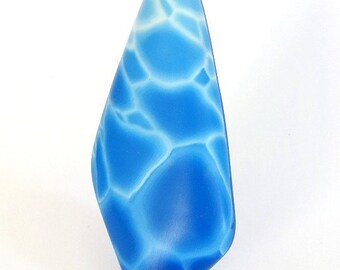 Water ripples polymer clay brooch