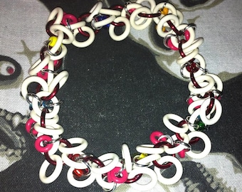 Shaggy Style Stretch Chainmaille Bracelets with Seed Beads Gothic Renaissance Club
