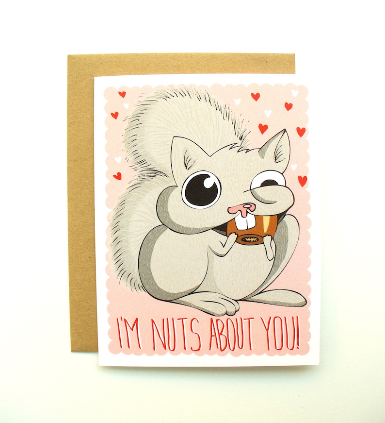 Nuts About You Valentine Printable