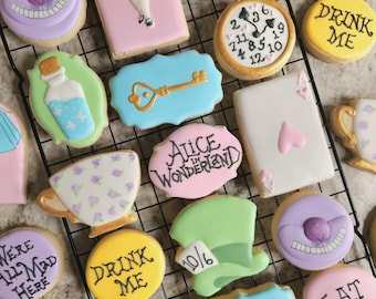 One Dozen In Wonderland Birthday/Baby Sugar Cookies