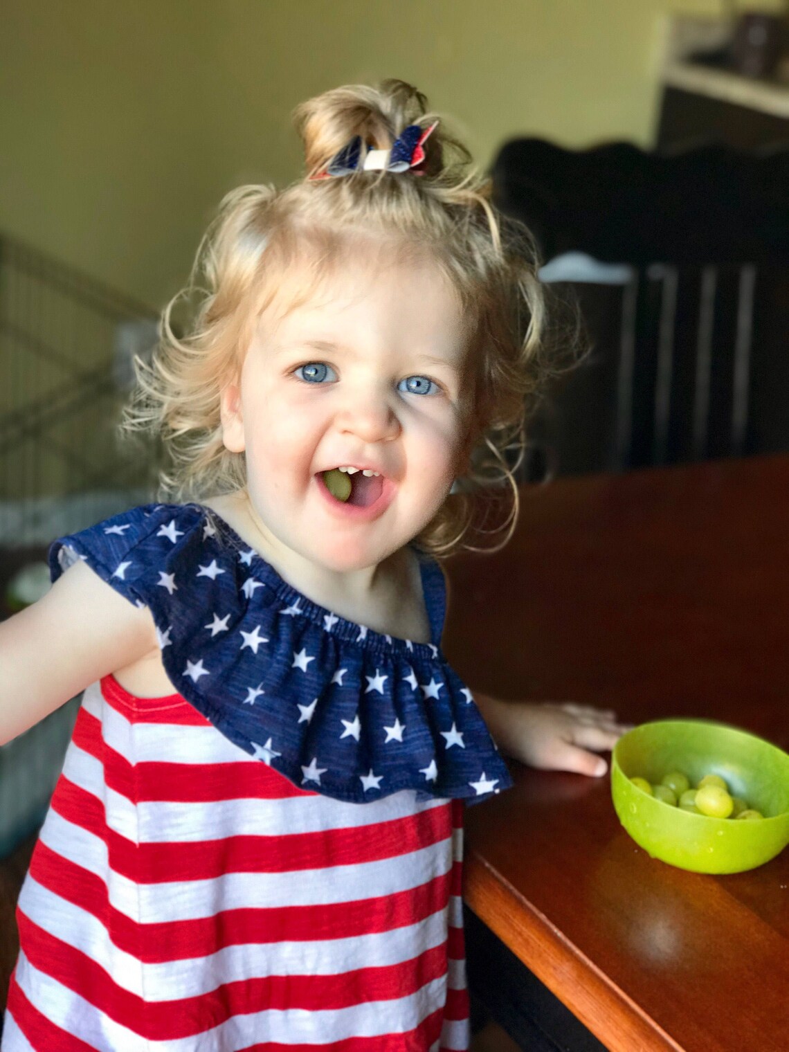 The Patriotic Glitter Bow Headband or Clip Etsy