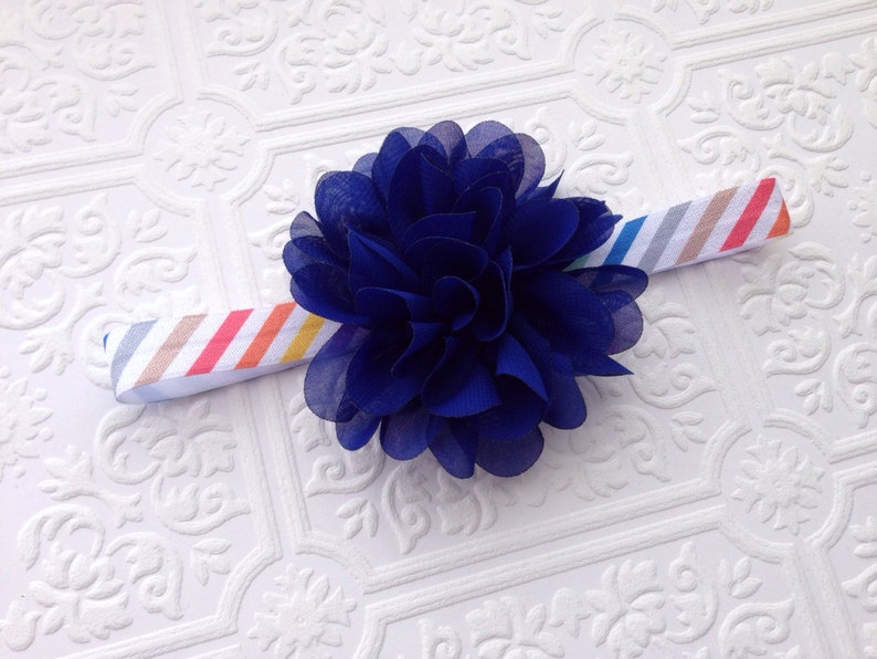 The Shabby Chic Petaled Puff Headband or Hair Clip Your Color Choice
