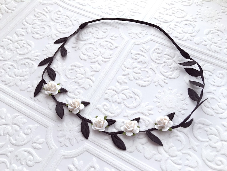 Your Rosebud Color Choice The Black Grecian Pixie Crown