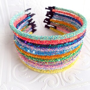 Chunky Glitter Headbands, GLOW in the DARK Glitter Headband, Lined  Headband, Skinny Headband, Girls Headband, DIY Headband, 1 PC - Jennifer's  Goodies Galore