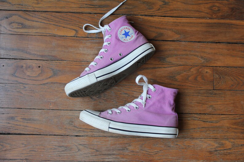 Vintage CONVERSE mauve grunge faded purple Chuck Taylor All | Etsy