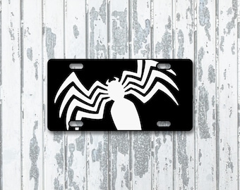 Matrícula personalizada de Venom Spider-Man