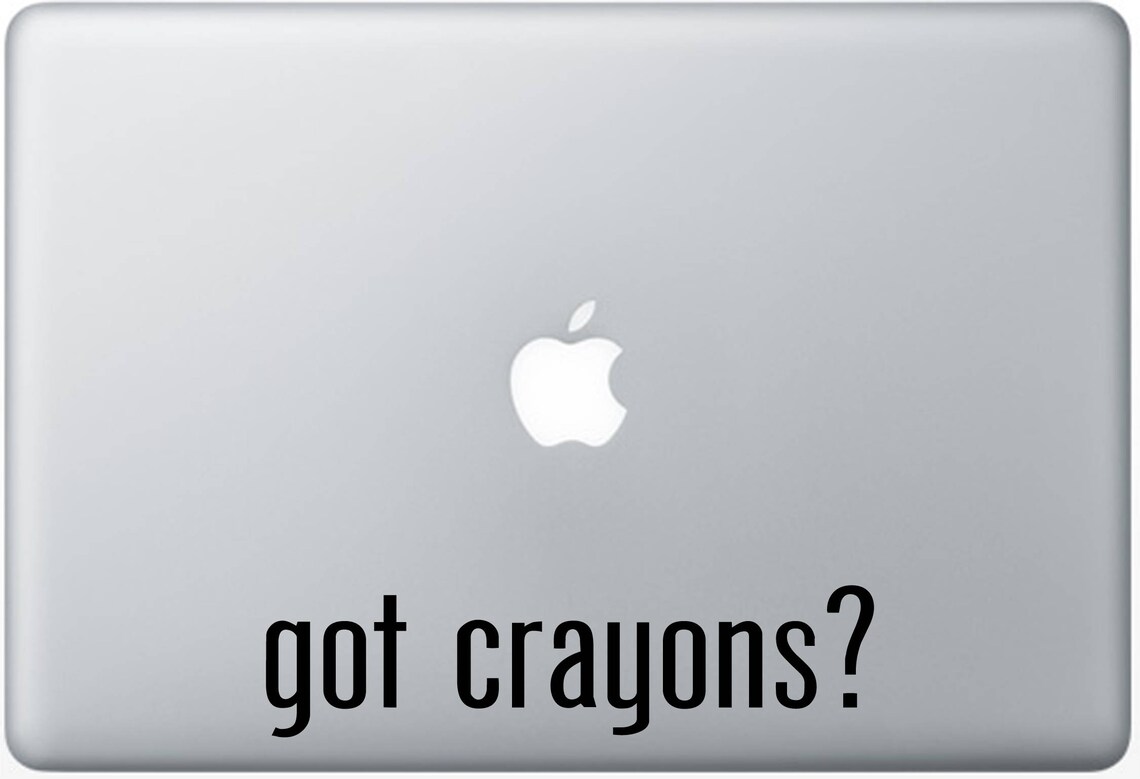 Got Crayons Custom Vinyl Sticker - Etsy