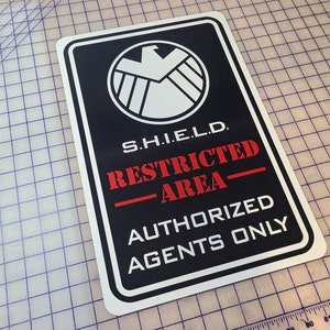 SHIELD Agents Only Indoor Outdoor Aluminum Sign - Etsy