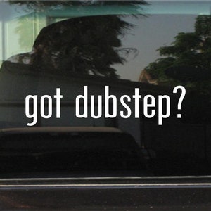 masz dubstep? Naklejka winylowa na zamówienie