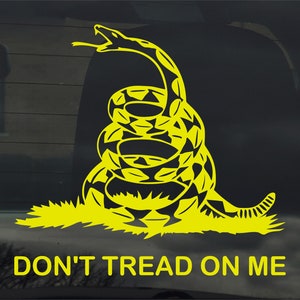 Don&#39;t Tread On Me Schlange Gadsden Flagge Vinyl Aufkleber für Auto Fenster Laptop & mehr