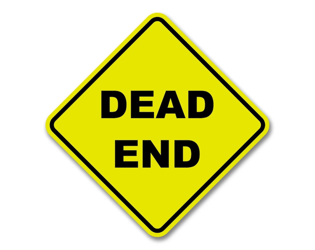 Decatur St Dead End Sign Dead End Yellow Aluminum Street Sign for Garage Workshop Trail Street ...