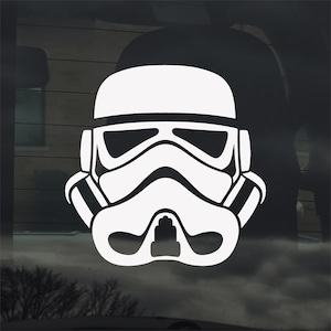 Stormtrooper Helmet Custom Vinyl Decal Sticker for Car Window Laptop Gifts & More