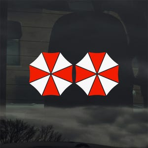 Umbrella Corporation Resident Evil Vinyl Sticker Pair