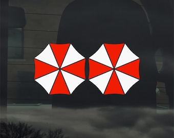 Umbrella Corporation Resident Evil Vinyl Sticker Pair