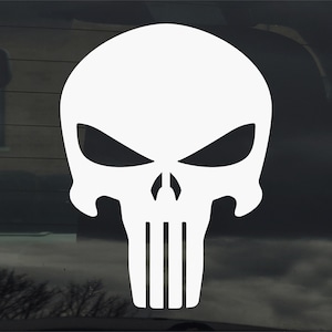 The Punisher Skull Vinyl Sticker Decal for Car Window Laptop & More