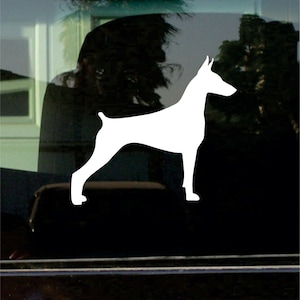 Calcomanía de vinilo personalizada Doberman, regalo de decoración para amantes de los perros