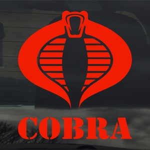 Cobra GI Joe Vinyl Sticker Decal for Car Window Laptop & More
