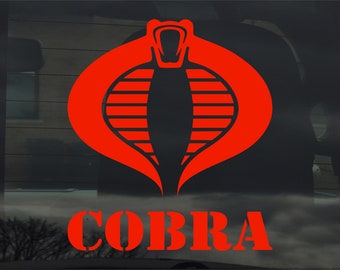 Calcomanía adhesiva de vinilo Cobra GI Joe para ventana de coche, portátil y más